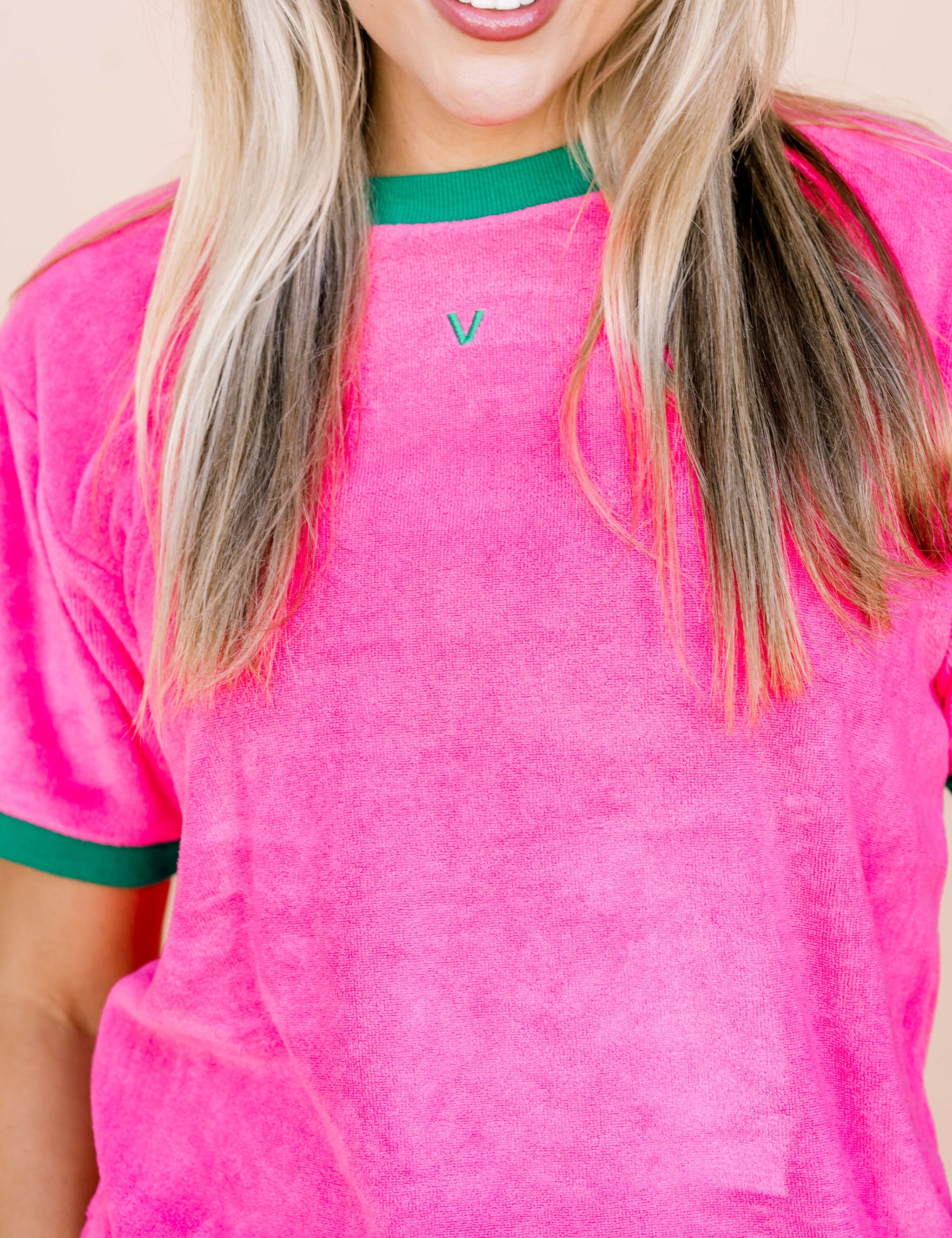 Audacious Terry Tee Pink