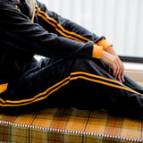 Moody Black Terry Pants