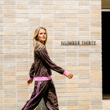 Le Leopard Lilac Mesh Pants