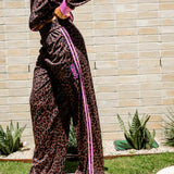 Le Leopard Lilac Mesh Zipper